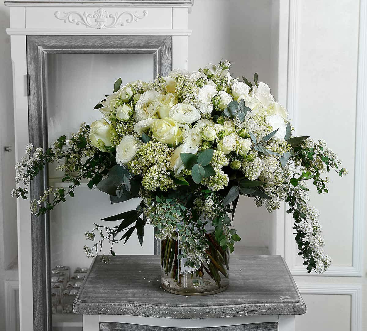 White bouquet «Newlywed»