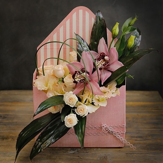Flowers in a card